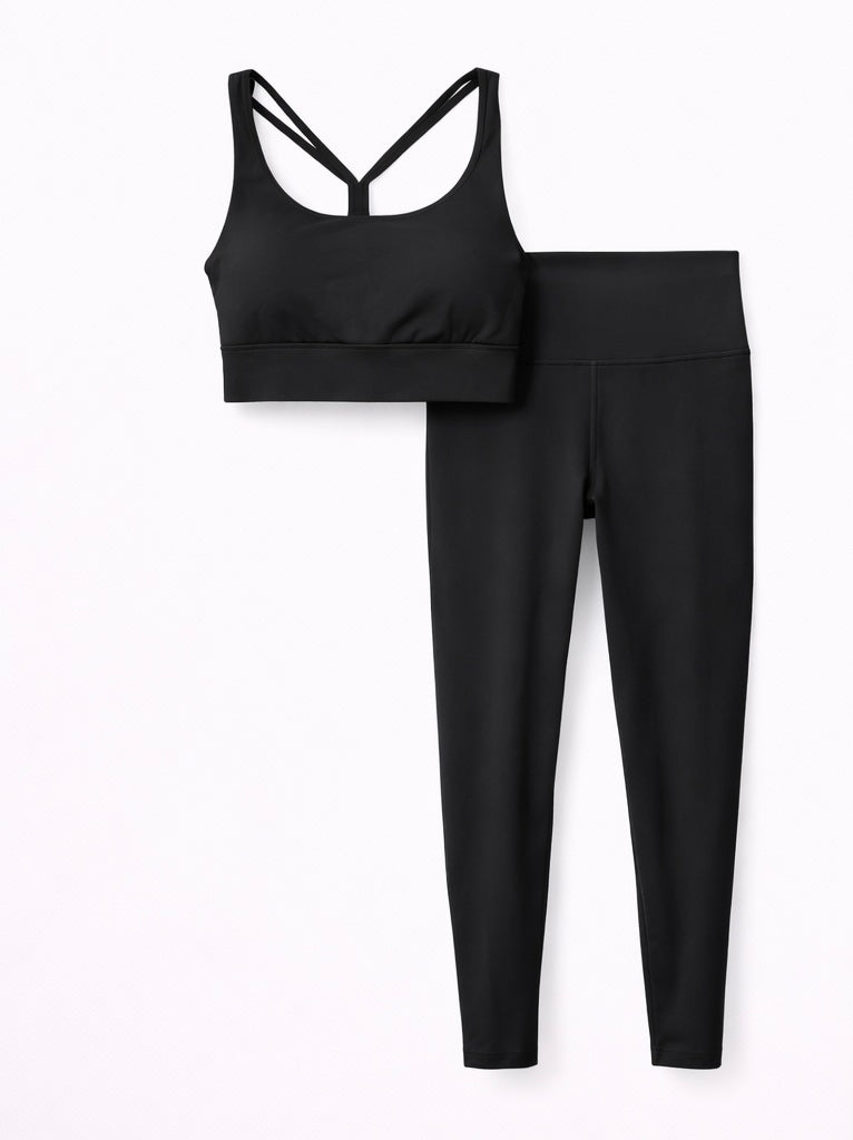 Crisscross High Waisted Legging Set