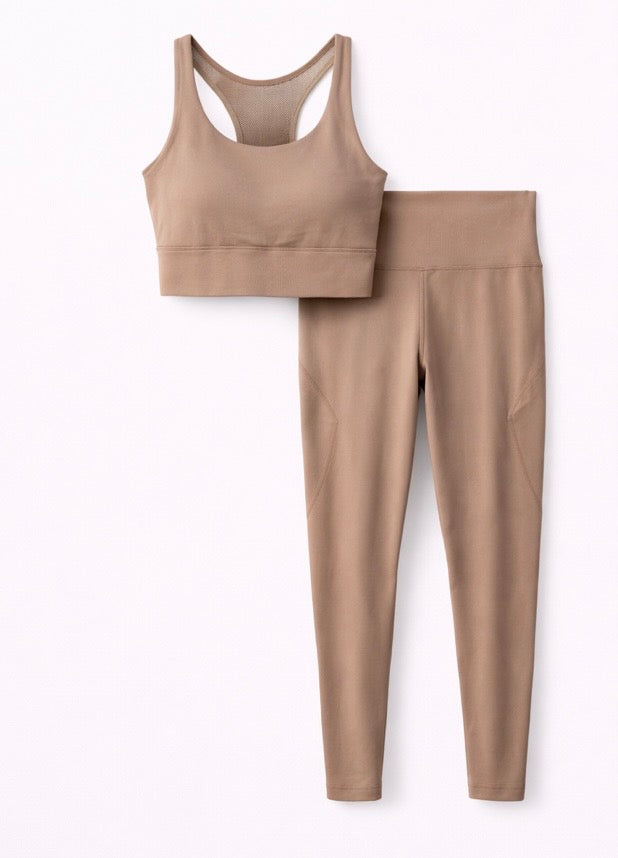 Bra and High Waisted Legging Set